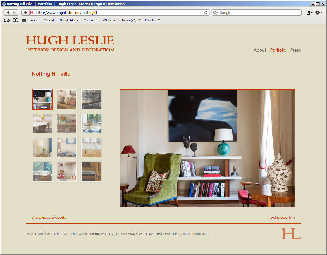 Hugh Leslie Interior Design